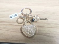 Creative Pendant Diamond Lovely Keychain Female Pendant Jewelry White Love