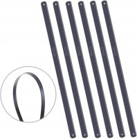 12 Inches 24 TPI Hacksaw Replacement Blades, Made of Black Strong Carbon Steel with Premium Strength Shatter Proof Fits Various Materials for Most Hacksaws 1/2 Inch Width