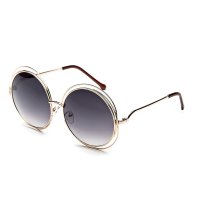 CHB Gold Frame Change Lens SUN Unisex Sunglasses