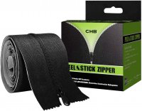 One Pack Heavy Duty Peel & Stick Zipper for Dust Barriers 7ft x 3inch