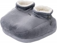 Enrichment PureRelief Deluxe Foot Warmer - Super-Soft Sherpa-Lined, Fast-Heating Electric Boots with 4 Temperature Settings, Machine-Washable Fabric, Durable Anti-Slip Sole and Auto Shut-OffEnrichment PureRelief Deluxe Foot Warmer - Super-Soft Sherpa-Lined