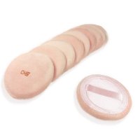 10pcs Powder Puff Cotton Cosmetic Powder Makeup Puffs Pads Makeup with Ribbon Face Powder Puffs for Loose and Foundation 2.36 inch.