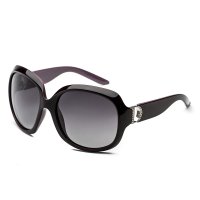 CHB Black Purple Unbreakable Frame Polarized SUN Women Sunglasses