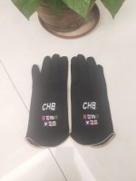 Personalized soft suede women's gloves