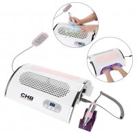 4 in 1 Multifunctional Nail Drill Machine, Electric Nail Polishing Machine 54W UV LED Nail Dryer Lamp Dust Collector Manicure Art Tool Kit for Professional Beauty Salon Home