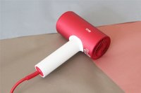 CHB Professional Negative Ion Hair Dryer 1800W Hot Cold Wind Hair Dryers Diversion Design Aluminum Alloy Electric Drye (Red)