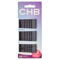 Ouchless Bobby Pin, Crimped Black, 2 Inches, 48 Count (Pack of 1)