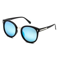CHB Black Frame Blue Lens Polarized SUN Women Sunglasses