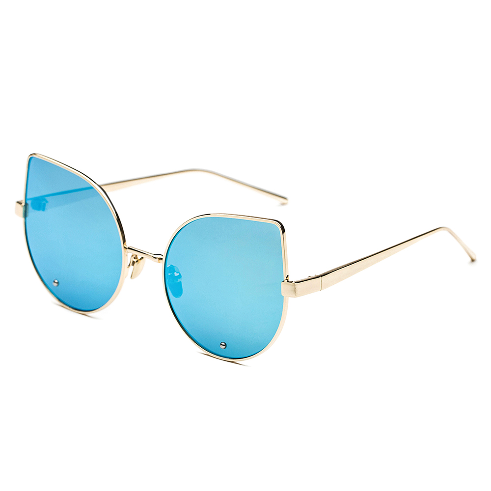 Shop JUDE blue vintage round steampunk round sunglasses for women | Giant  Vintage Sunglasses